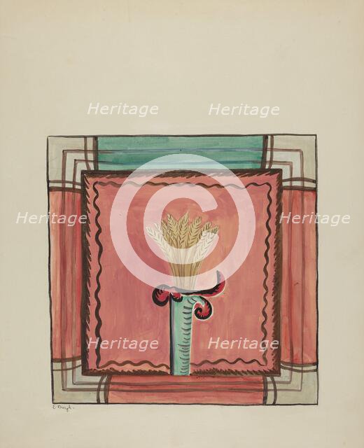 Companion Panel from Main Reredos, Church of Sanctuario, Chimayo, 1935/1942. Creator: E. Boyd.