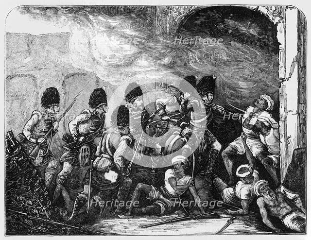 'The Attack on the Alumbagh', c1891. Creator: James Grant.