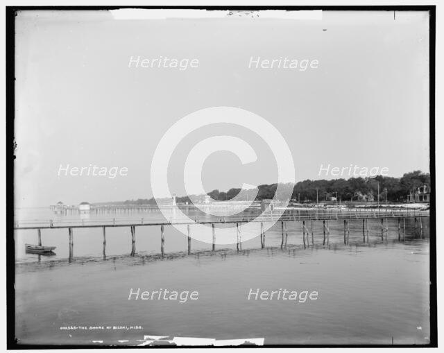 The Shore at Biloxi, Miss., c1901. Creator: Unknown.