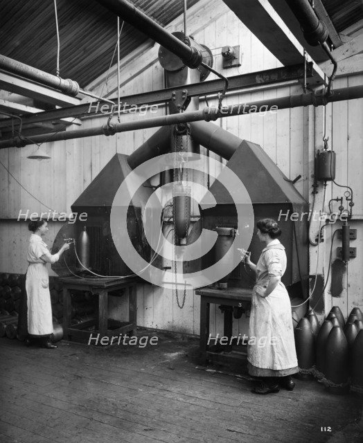 Cunard Shell Works, Bootle, Merseyside, September 1917.  Artist: H Bedford Lemere.