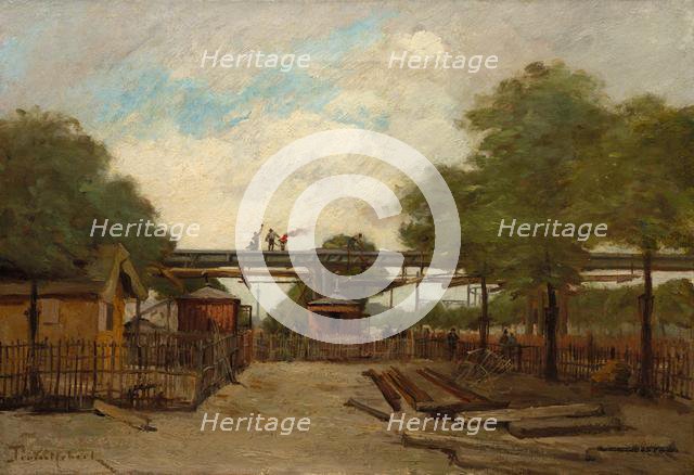 Construction of an Elevated Railway: Bridge over the Cours de Vincennes, 1888. Creator: Paul Désiré Trouillebert (French, 1829-1900).