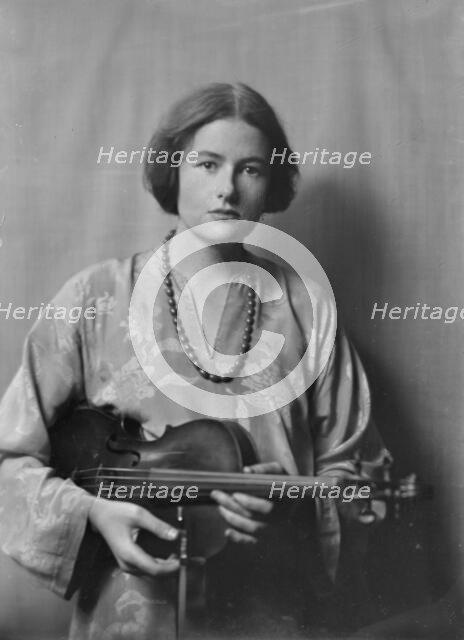 Miss Rebecca Clark, portrait photograph, 1917 Nov. 29. Creator: Arnold Genthe.