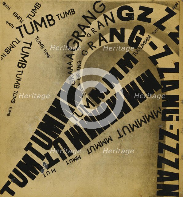 Parole in libertà, 1932. Creator: Marinetti, Filippo Tommaso (1876-1944).