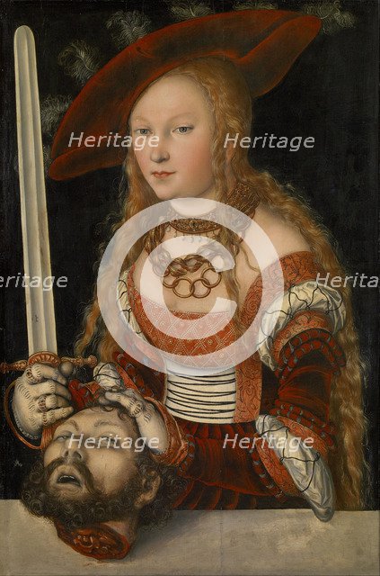 Judith with the Head of Holofernes, ca 1530. Artist: Cranach, Lucas, the Elder (1472-1553)