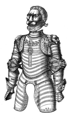 Armour ornamented with lions, supposed to be that of of Louis XII, 15th century, (1870). Artist: Unknown