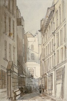 Change Alley, City of London, 1850. Artist: Thomas Colman Dibdin