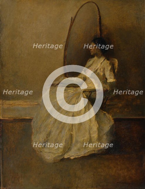 Lady in White (No. 1), ca. 1910. Creator: Thomas W Dewing.