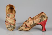 Shoes, probably French, 1760-75. Creator: Unknown.