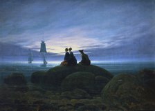 'Moonrise over the Sea', 1774. Artist: Caspar David Friedrich