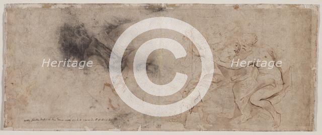 Venus Disarming Mars, Drapery Study, c. 1632/35. Creator: Peter Paul Rubens (Flemish, 1577-1640).