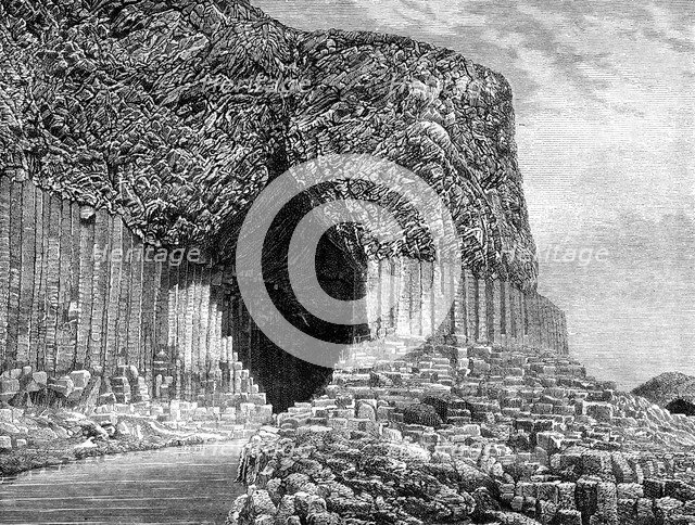Fingal's Cave, Island of Staffa, Scotland, 19th century. Artist: Frederic Sorrieu