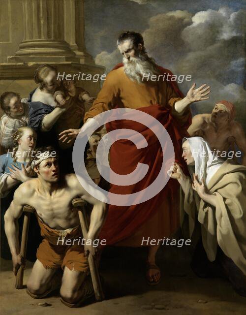 Paul healing a man who could not walk, 1663. Creator: Karel Du Jardin.