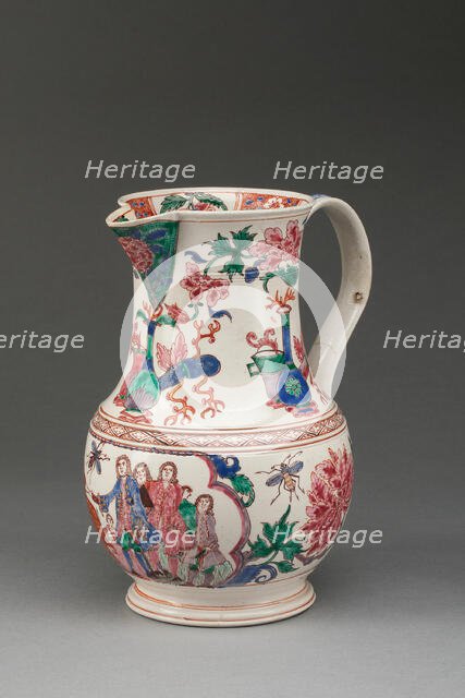 Jug, Staffordshire, c. 1760. Creator: Staffordshire Potteries.