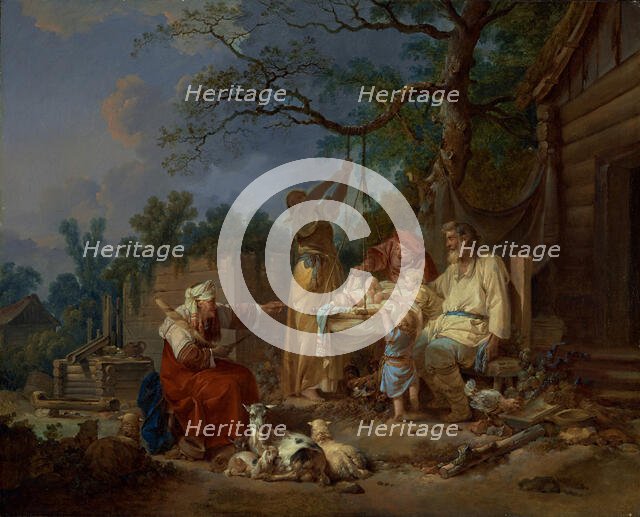 The Russian Cradle, about 1764-1765. Creator: Jean Baptiste Le Prince.