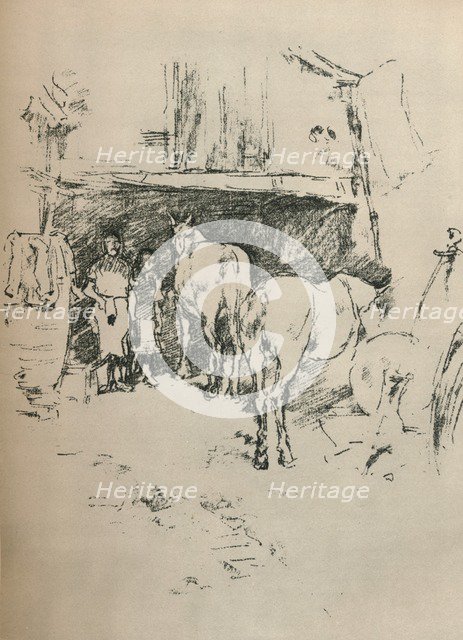 'The Smith's Yard', 1895. Artist: James Abbott McNeill Whistler.