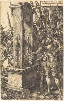 Titus Manlius Beheading His Son, 1553. Creator: Heinrich Aldegrever.