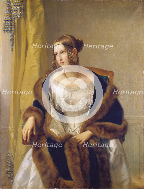 Portrait of the Baroness of Bernus, 1838. Creator: Philipp Veit.
