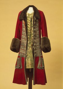 Winter coat and waistcoat of Peter the Great, Early 18th cen.. Artist: Anonymous master  