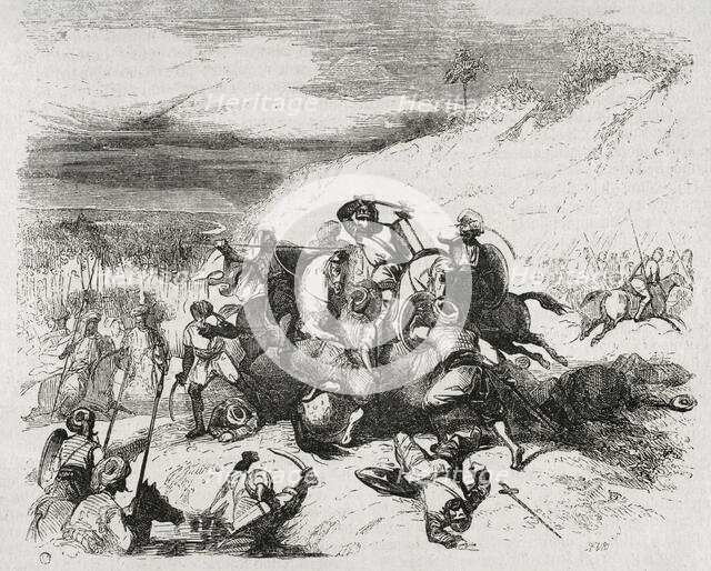 Battle of Guadalete, July 19-26, 711, (1852). Creator: Unknown.