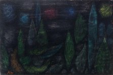 Nächtliche Landschaft (Nocturnal landscape), 1937. Creator: Klee, Paul (1879-1940).
