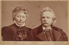 Edvard and Nina Grieg, c.1900. Creator: Fotoatelier Elliott & Fry, London  .