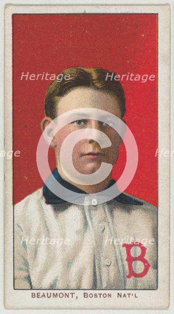 Beaumont, Boston, National League, from the White Border series (T206) for the American..., 1909-11. Creator: American Tobacco Company.