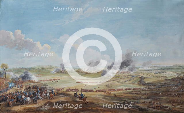 Perspective view of the battle of Lawfeld on 2nd July 1747, 1768. Creator: Blarenberghe, Louis-Nicolas van (1716?1794).