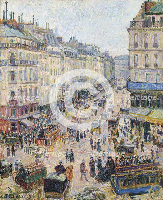 The Rue Saint-Lazare, bright weather, 1893. Creator: Pissarro, Camille (1830-1903).