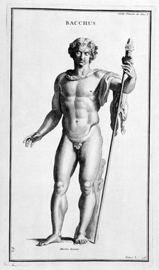 'Bacchus, after a Roman statue', 1757. Artist: Bernard de Montfaucon