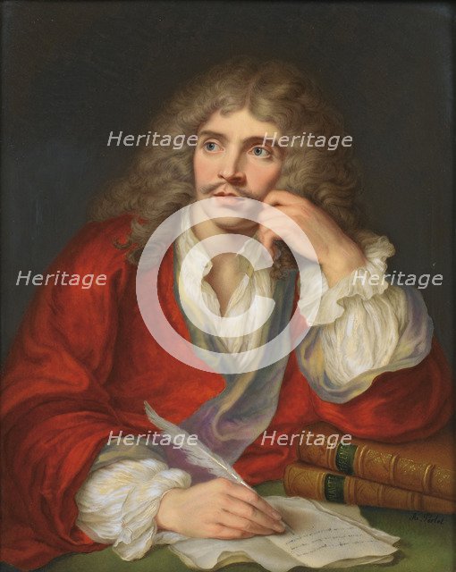 Portrait of the author Moliére (1622-1673).