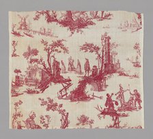 Don Quichotte (Don Quixote) (Furnishing Fabric), France, c. 1785. Creator: Unknown.