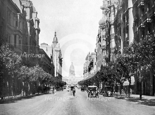 Avenida de Mayo (May Avenue), Buenos Aires, Argentina. Artist: Unknown