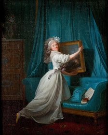 Portrait of Mademoiselle Rosalie Duthé, c1792. Creator: Danloux, Henri-Pierre (1753-1809).