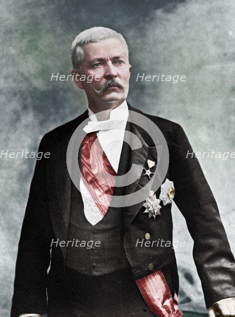 Henry Morton Stanley, Welsh journalist and explorer, late 19th or early 20th century. Artist: Unknown.