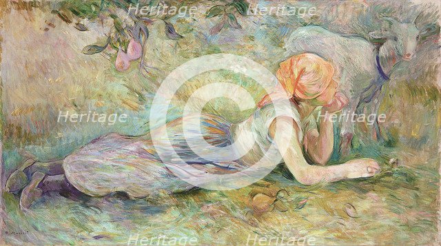 Reclining shepherdess, 1891.