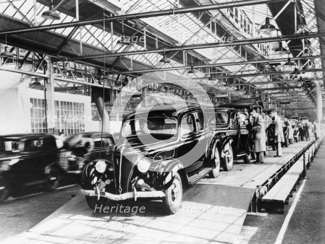 Ford factory, Dagenham, Essex, 1937. Artist: Unknown