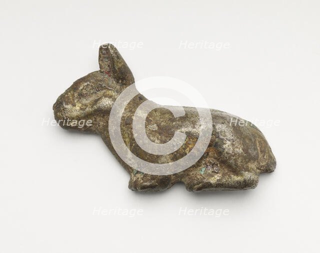 Tally in the form of a rabbit (fragment), Han dynasty, 206 BCE-220 CE. Creator: Unknown.
