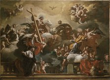 The Holy Trinity with St Philip Neri in Glory, c1727-1730. Artist: Francesco Solimena.