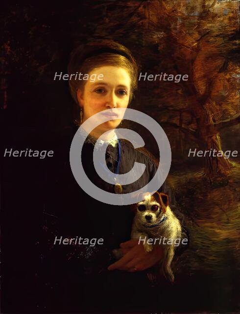 Mrs Farquharson of Finzean, The Artist's Stepmother, 1871. Creator: Joseph Farquharson.