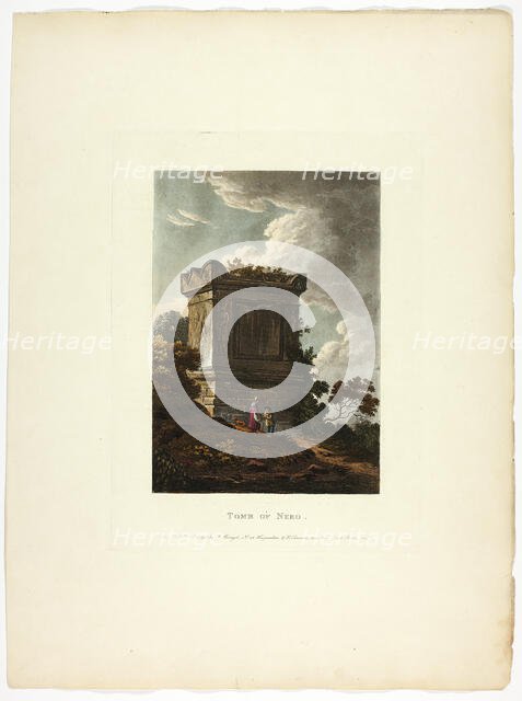 Tomb of Nero, plate 7 from the Ruins of Rome, published December 6, 1796. Creator: Matthew Dubourg.