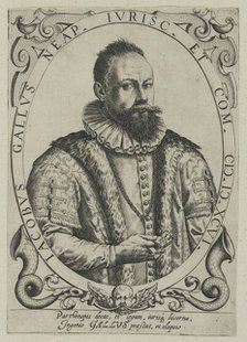Portrait of the composer Jacobus Gallus (1550-1591), First Half of 17th cen.. Creator: Anonymous.