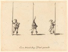 Drill with Raised Pikes, 1634/1635. Creator: Jacques Callot.