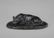 Sleeping Jaguar, model 1837, cast by 1873. Creator: Antoine-Louis Barye.