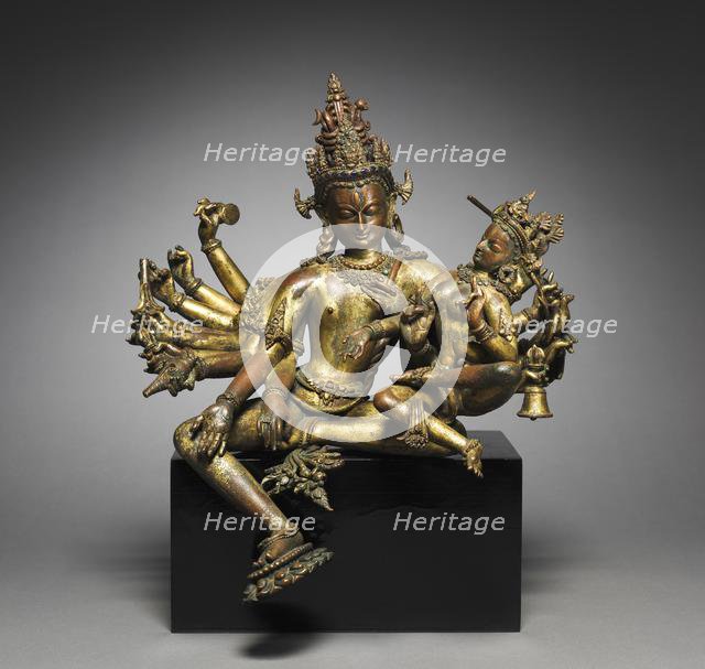 Uma-Maheshvara, 1300s. Creator: Unknown.