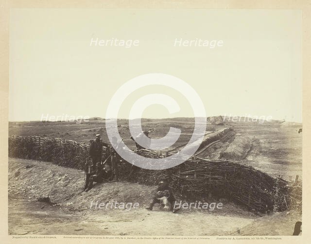Fortifications on Heights of Centreville, Virginia, March 1862. Creators: Barnard & Gibson, George N. Barnard, James F. Gibson.