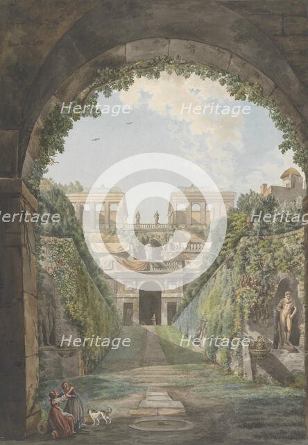 Villa Farnese, ca. 1780. Creators: Giovanni Volpato, Louis Ducros.