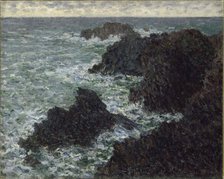 The Rocks at Belle-Ile, The Wild Coast, 1886. Creator: Monet, Claude (1840-1926).