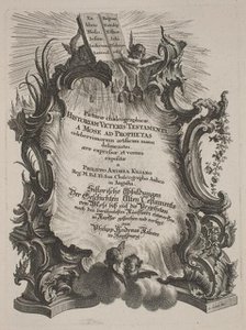Picturae Chalcographicae Historiam Veteris et Novi Testamenti, 1758. Creator: Philipp Andreas Kilian.