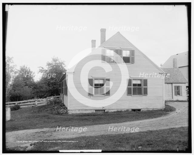 Barn and house on Maplewood Farm, Maplewood, N.H., between 1900 and 1915. Creator: Unknown.