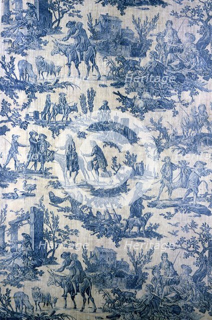 Le Meunier, Son Fils, et l'Ane (The Miller, His Son, and the Ass) (Furnishing Fabric), France, 1806. Creator: Oberkampf Manufactory.